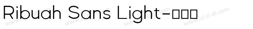 Ribuah Sans Light字体转换